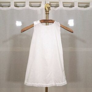 Vintage 90s Toddler White Lace Cotton Blend Summer Dress